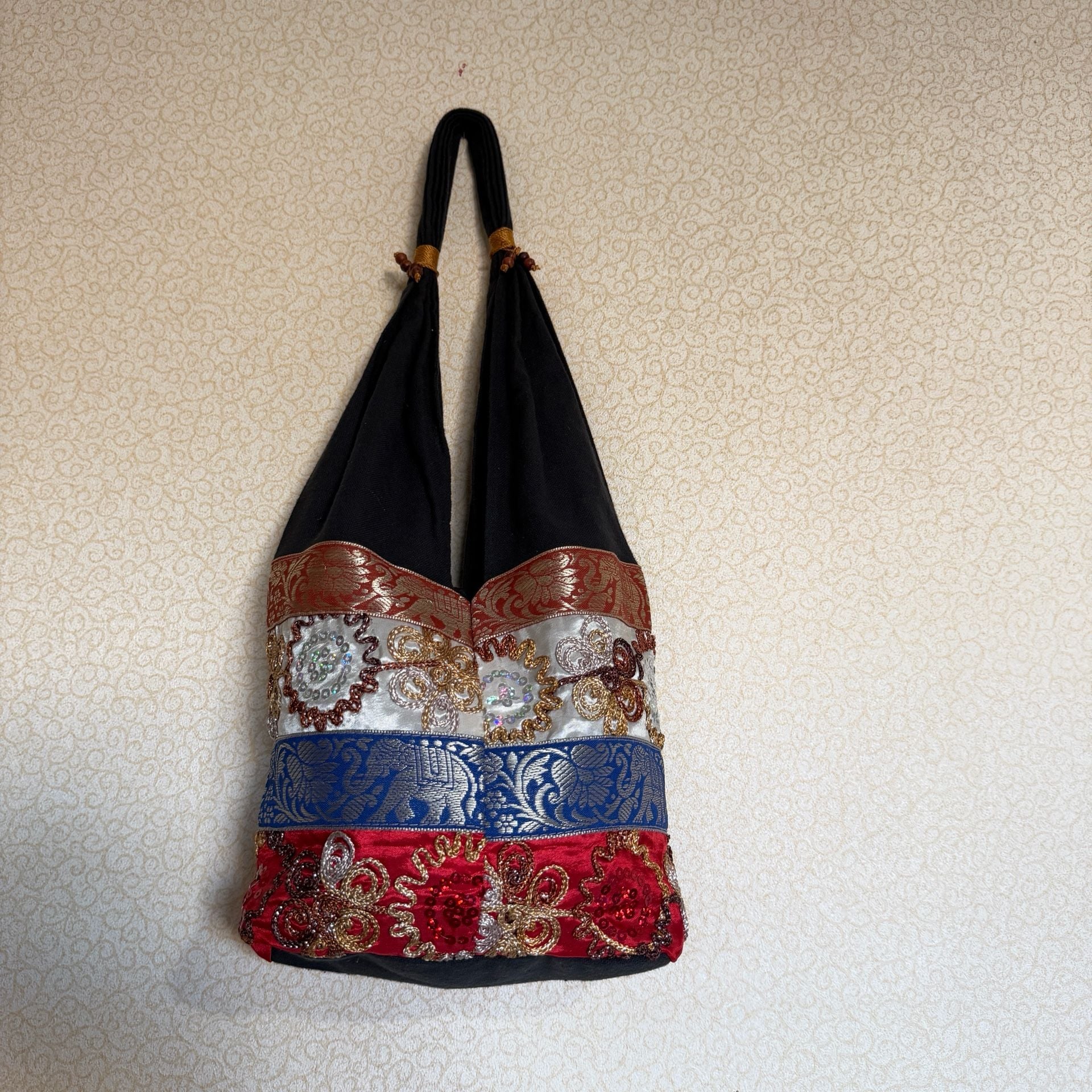 Shoulder Bag Embroidered - , A 3