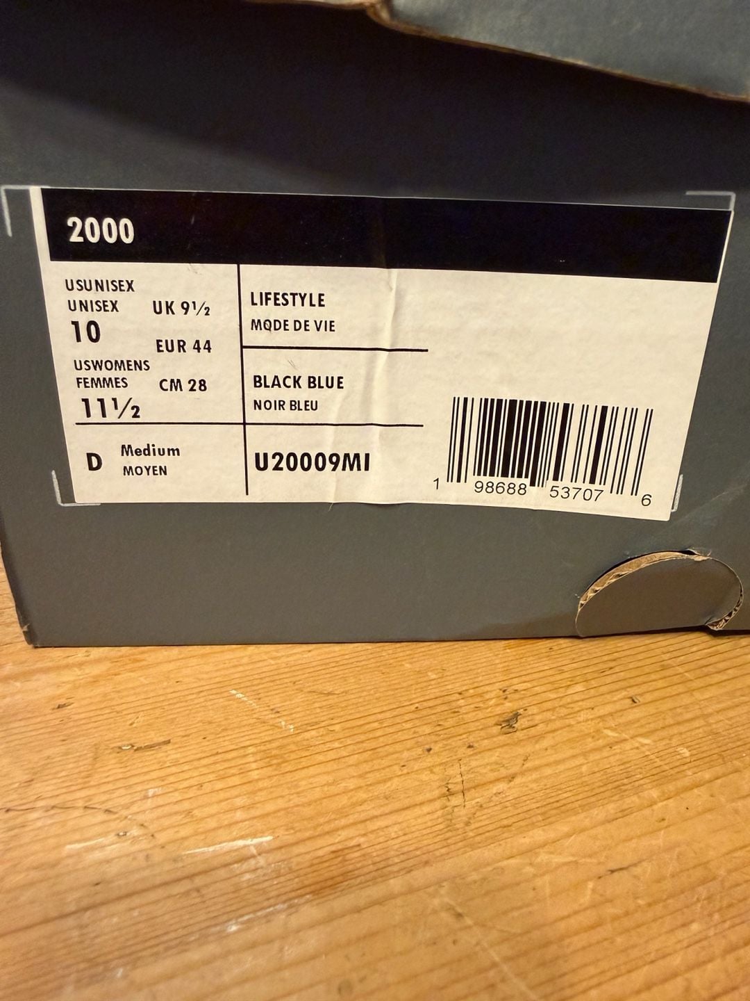 New Balance 2000 Size 10 Grey Blue Running Shoes 8