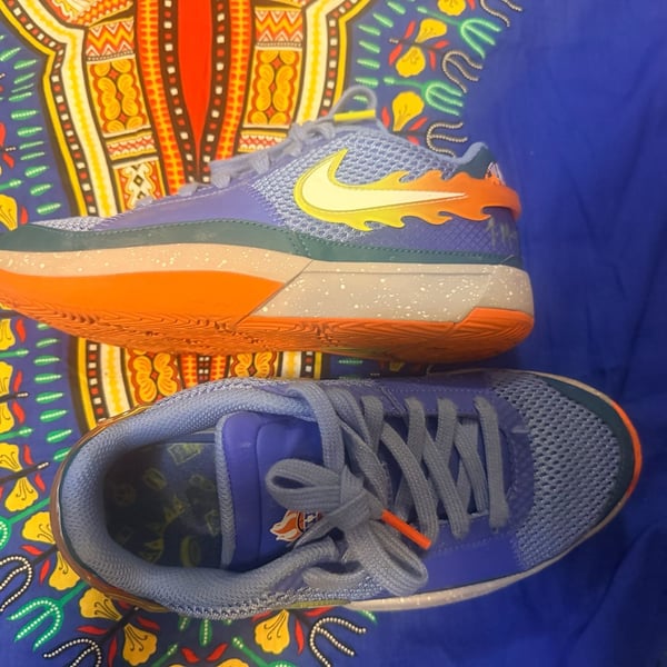 Nike Basketball Shoes Purple Orange Blue