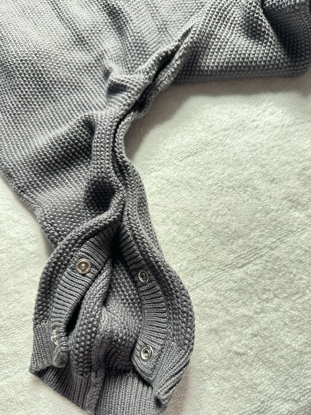 Carter's Knit Overalls and Shirt Set Size 12m Gray Pocket 2-Piece 6