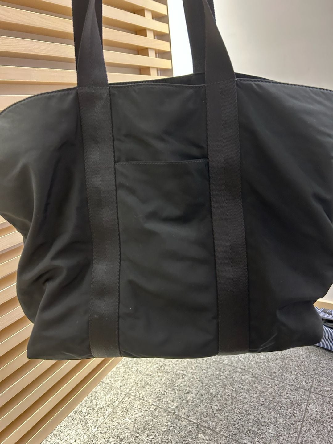 Tory Burch Black Nylon Logo Tote Bag 4