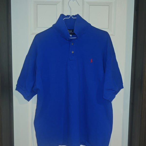 Polo Ralph Lauren Blue Polo Shirt with Red
