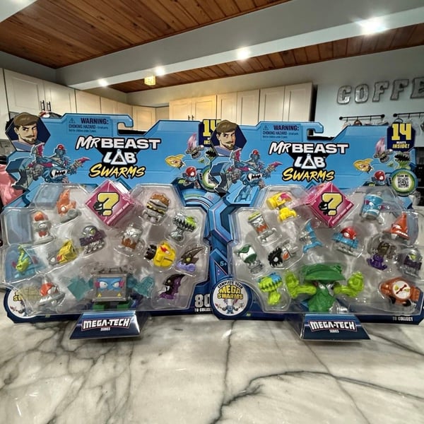 MrBeast Lab Swarms Mega-Tech Series 14 Pack Lot of 2 New Sealed 28 Figures