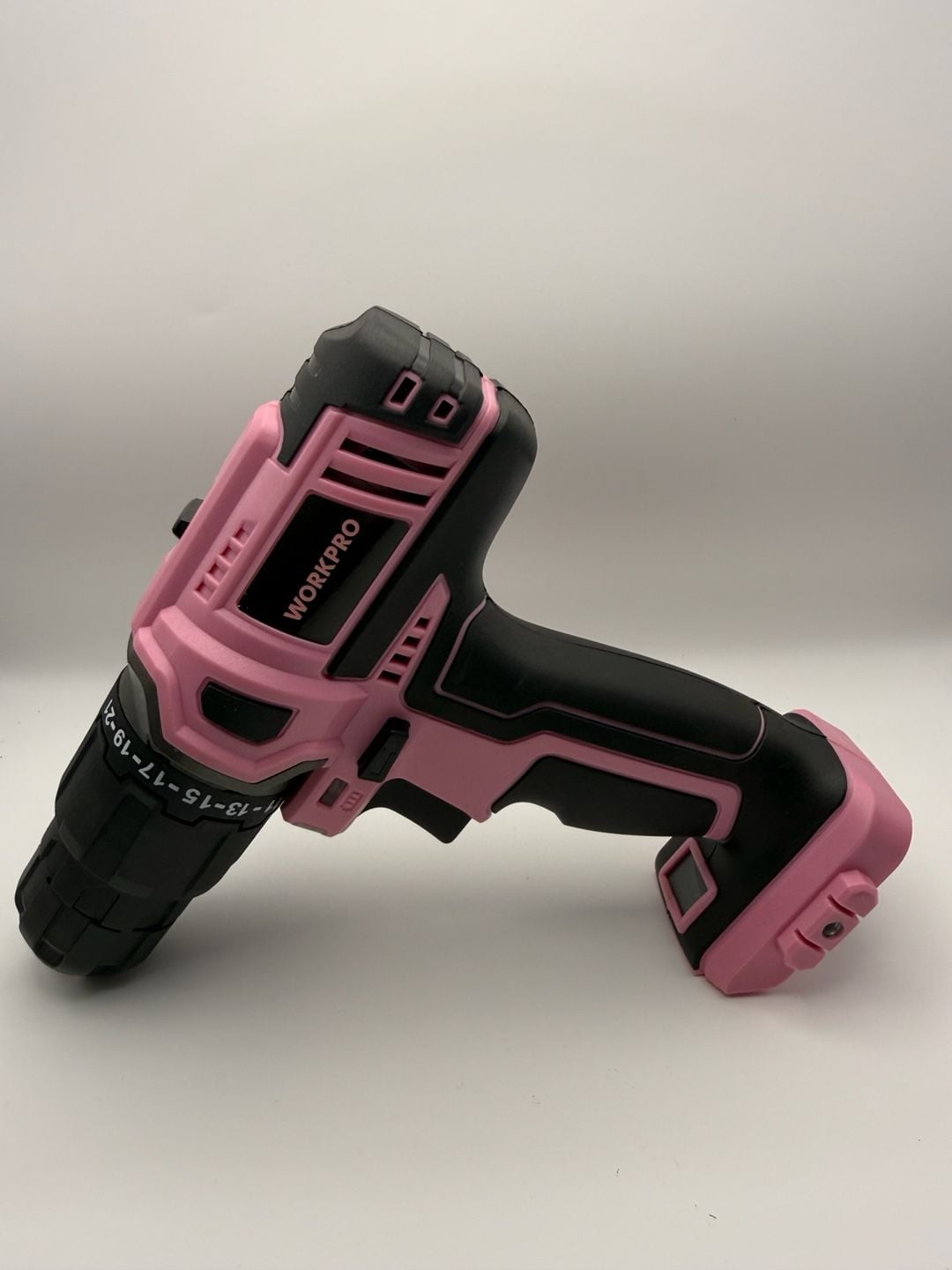 Workpro 20V Cordless Drill Driver Pink with Storage Bag 1