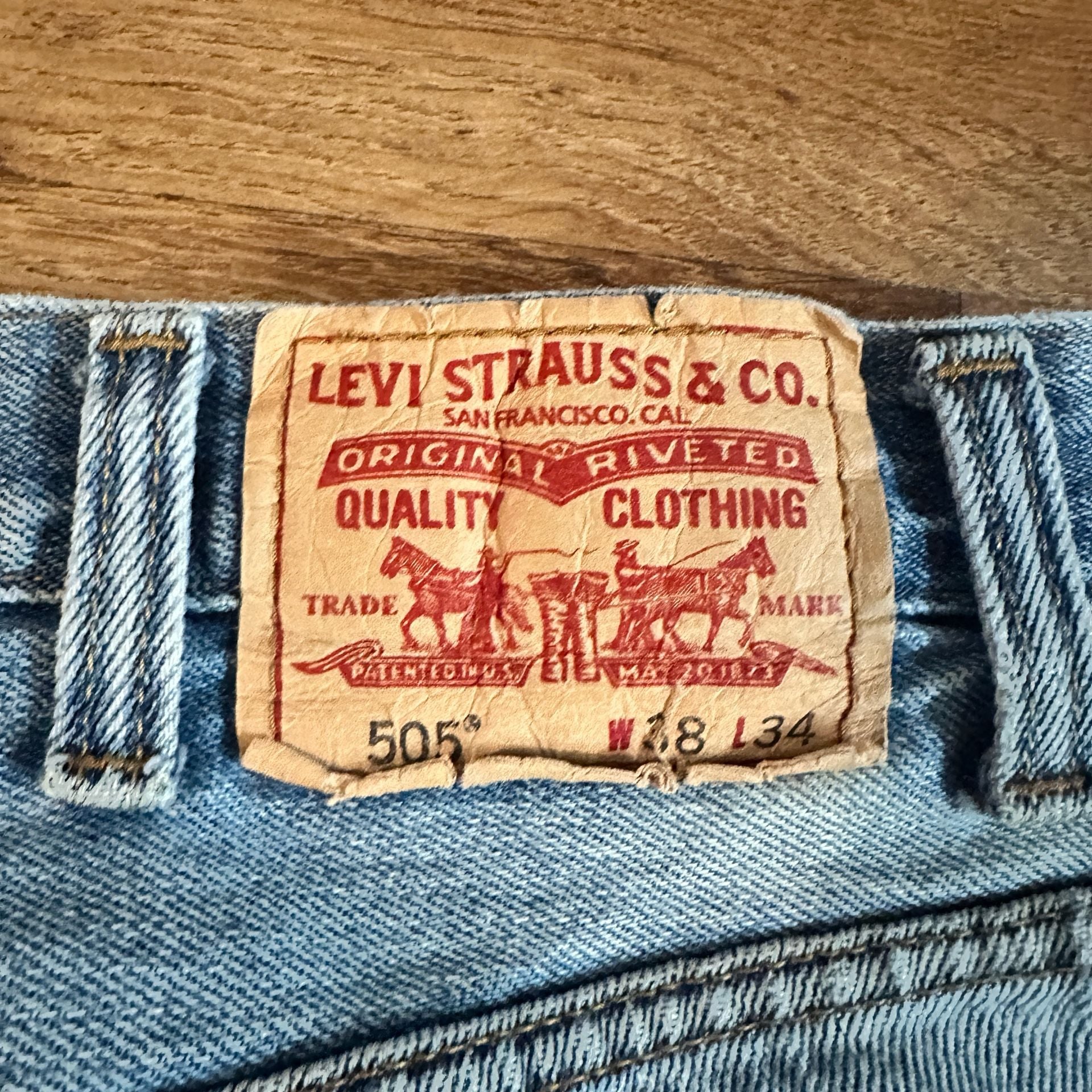Levi's Regular Fit Jeans Blue Denim Light Wash 7