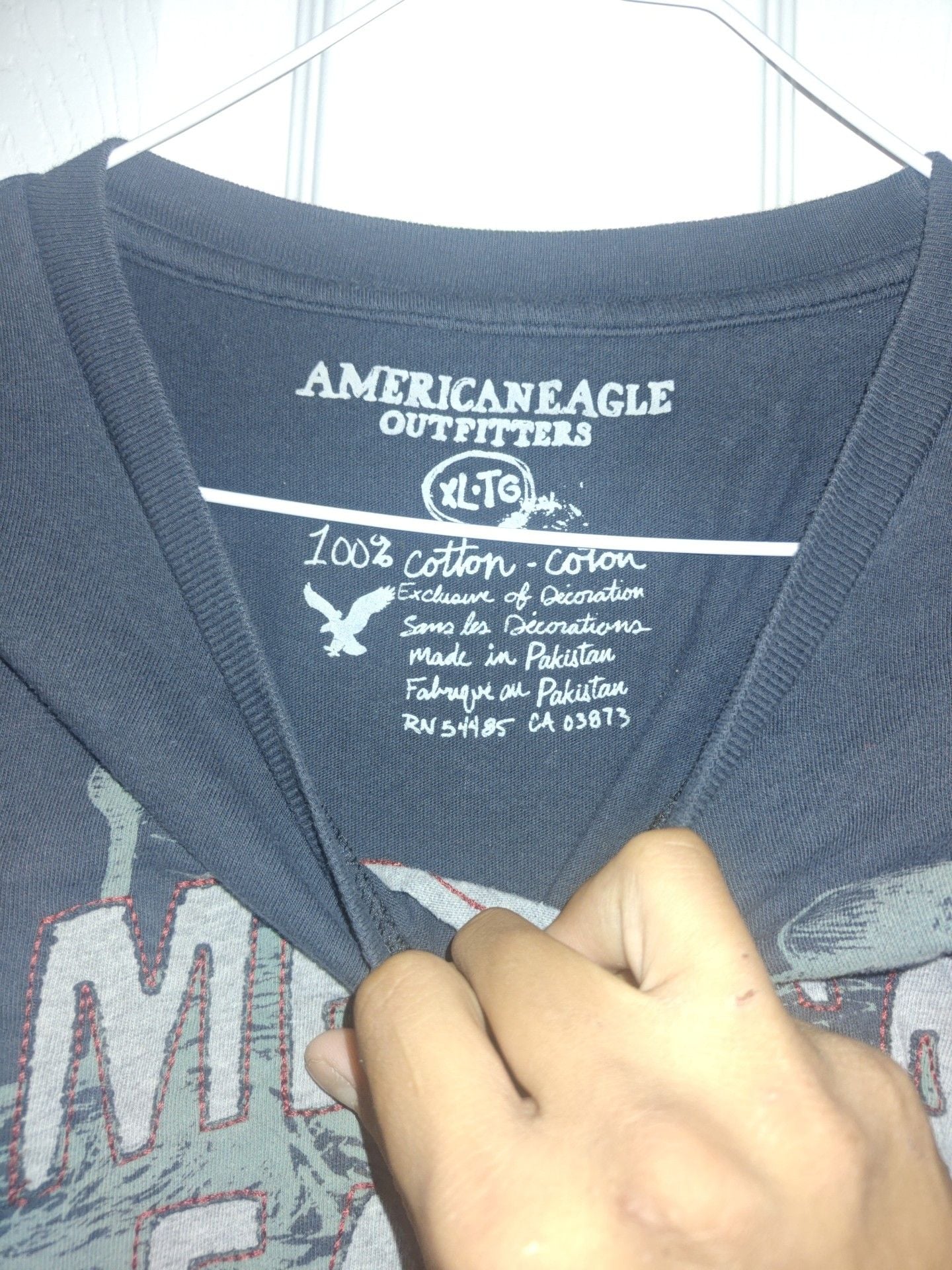 American Eagle Outfitters T-Shirt Size XL 1977 Graphic Navy 3