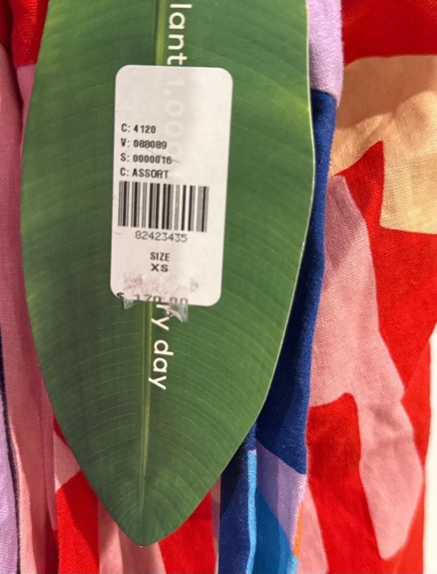 Farm Rio Brasil Bahia Scarves Linen Midi Skirt Multi Colorful 16
