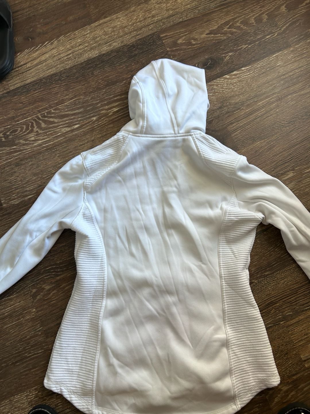 Fila Sport Jacket Size M White Puffer Hoodie Full Zip 6