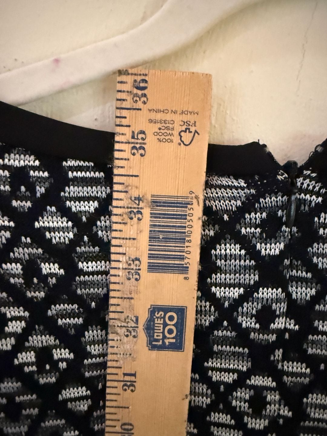 Vince Camuto Black And White Diamond Jacquard Knit Dress 7