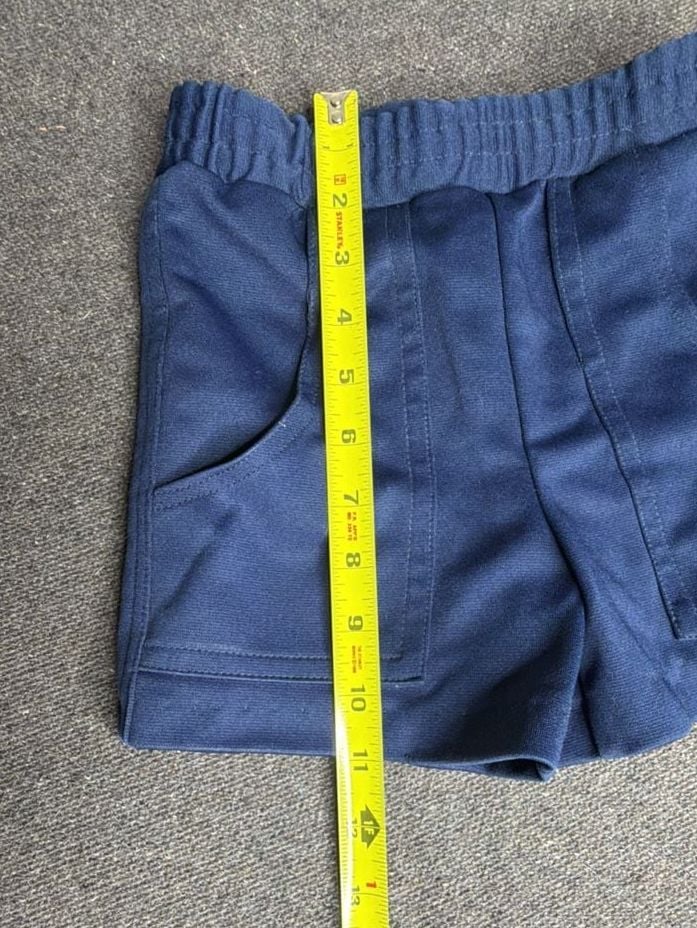 Vintage Navy Blue Pocket Shorts 3