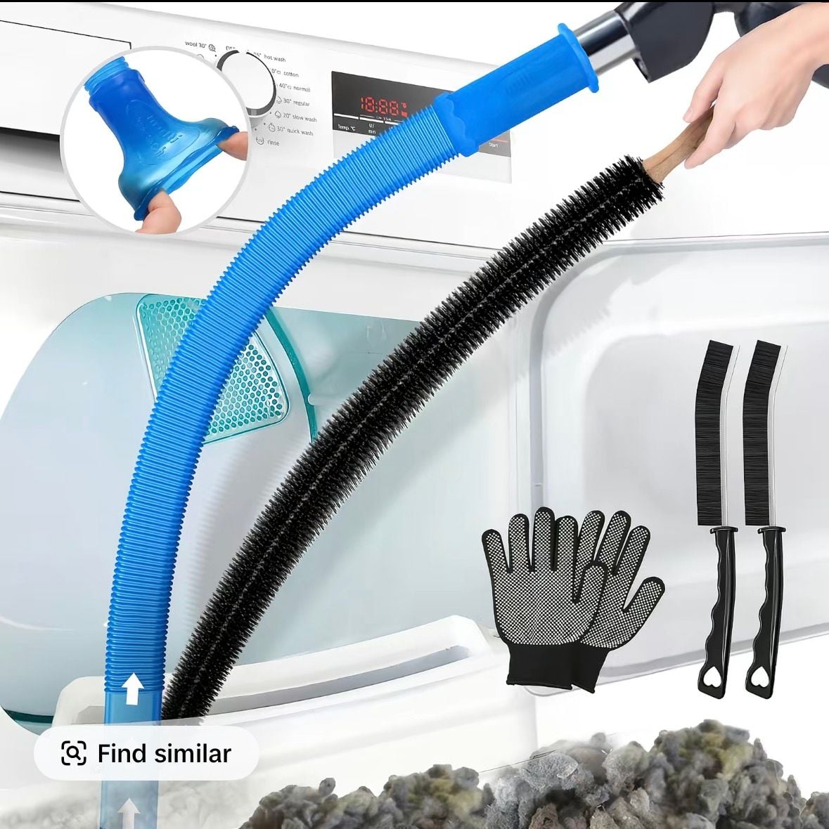 Sealegend Dryer Vent Cleaner Kit Vacuum Hose Attachment 1
