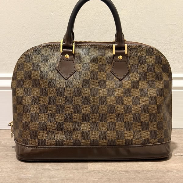 Louis Vuitton Damier Ebene Alma Handbag