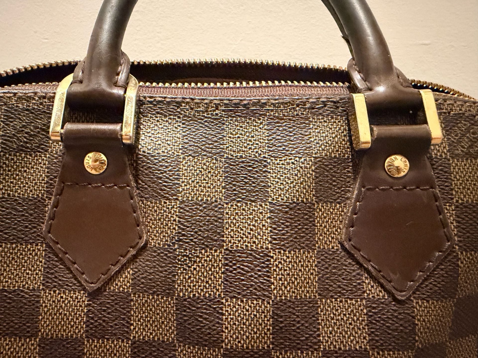 Louis Vuitton Damier Ebene Alma Handbag 11