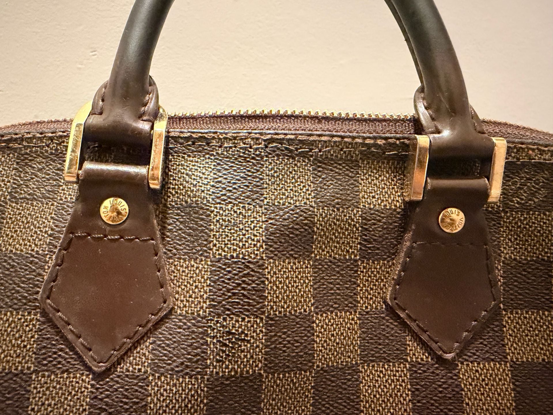 Louis Vuitton Damier Ebene Alma Handbag 12
