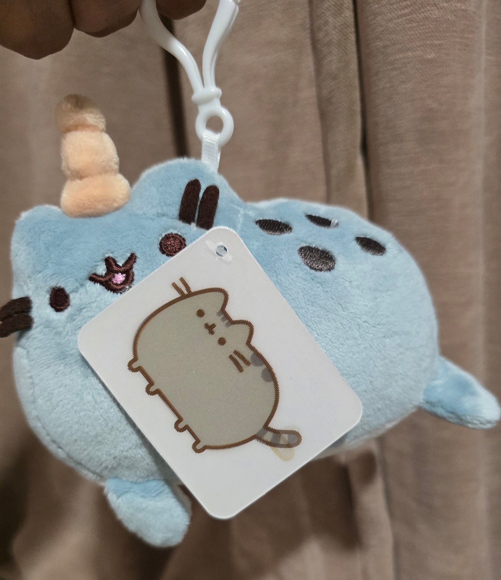 Pusheen Pusheenimal Narwhal 5-Inch Plush Backpack Clip - .com, 1