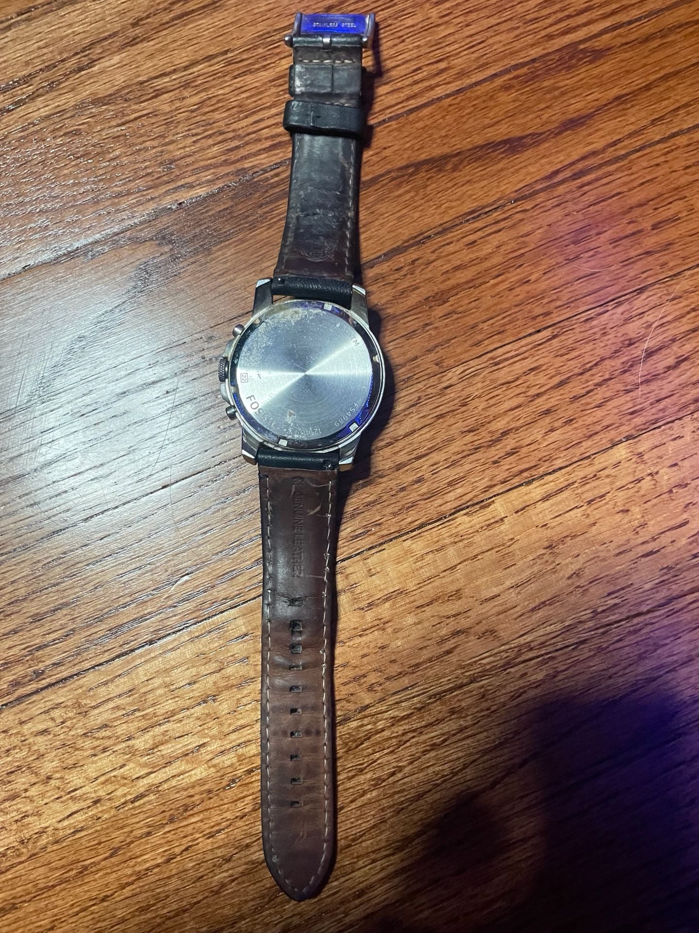 Fossil Grant Chronograph Watch FS4989 Black Leather 4