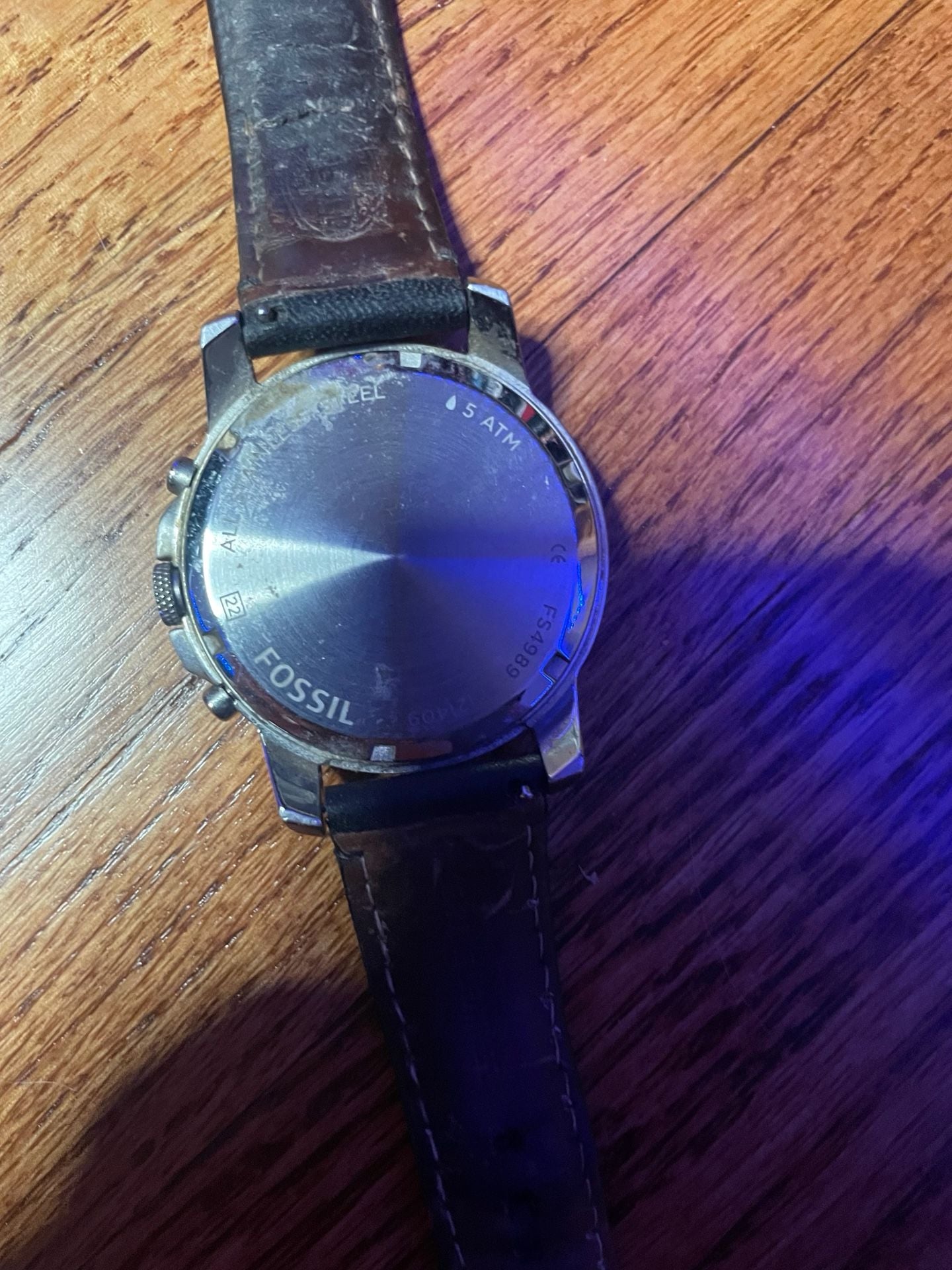 Fossil Grant Chronograph Watch FS4989 Black Leather 5