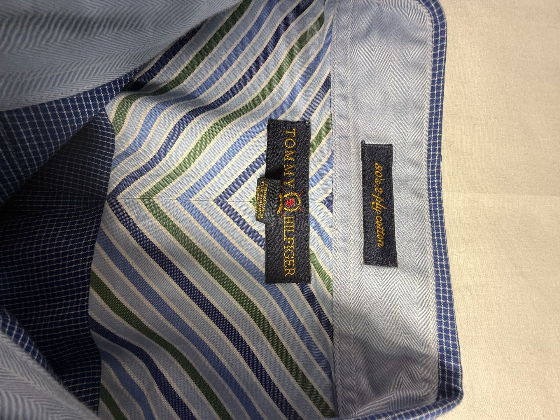 Vintage Tommy Hilfiger Golf Long Sleeve Button Down Shirt Size XL Blue 4