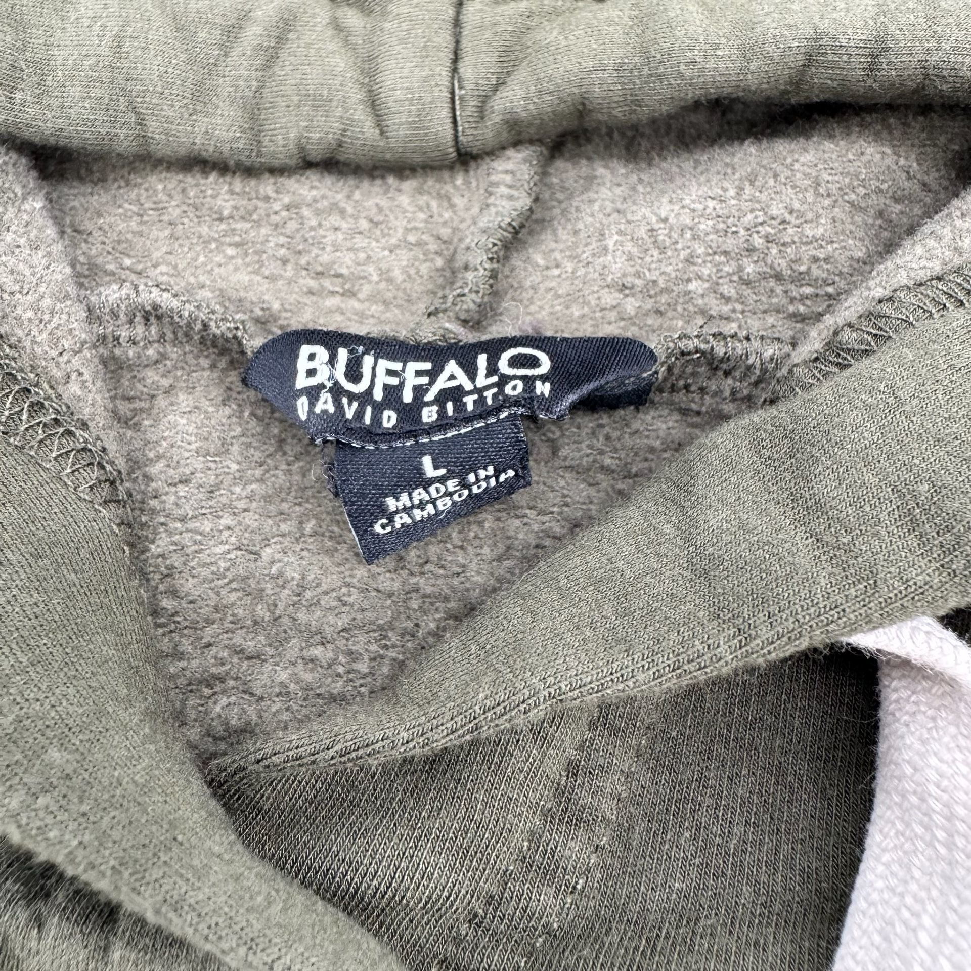 Buffalo David Bitton Hoodie Size L Green 3