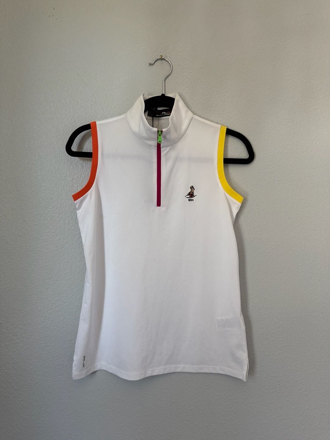 RLX Ralph Lauren Tri-Colored Wh Women Golf 1/4 Zip 2