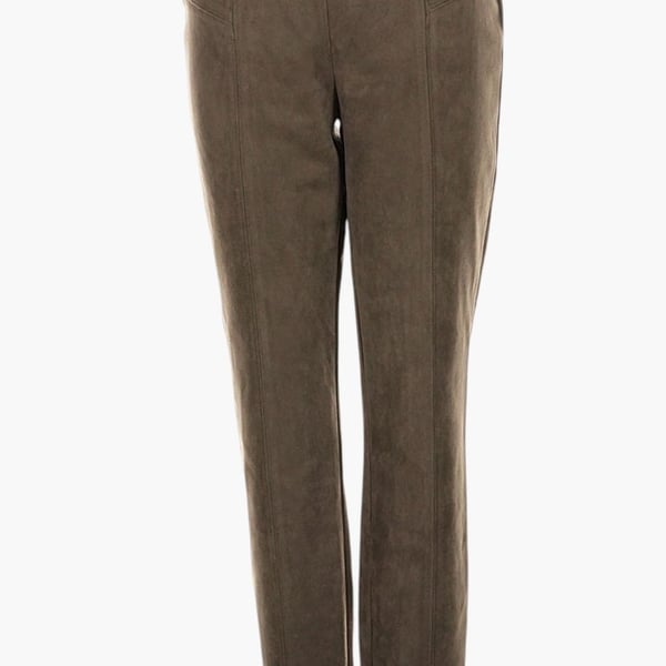 Marc New York Andrew Marc Faux Suede Pants Size S Olive Green Pull On