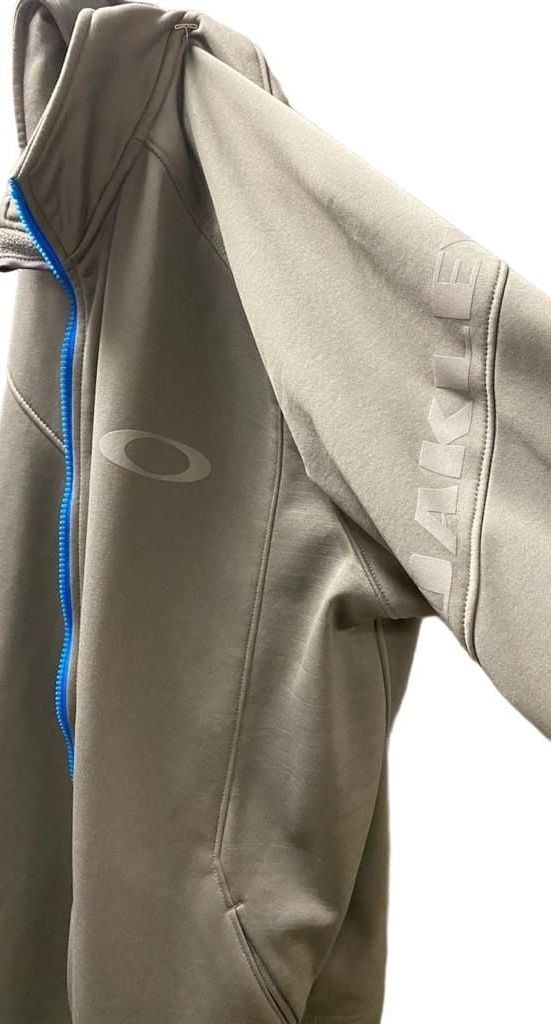 Oakley Full Zip Light Grey Hoodie Size XL 7