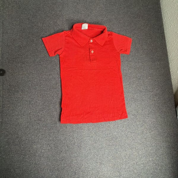 Casual Knits by Stedman Polo Shirt Size Small (6-8) Red