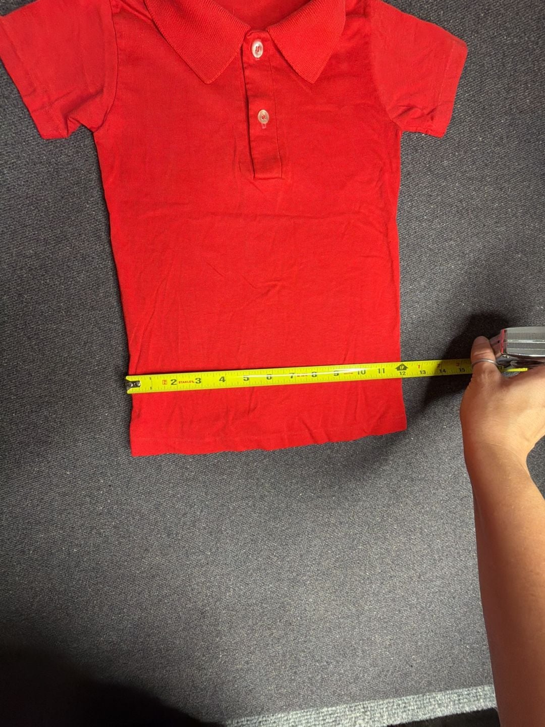 Casual Knits by Stedman Polo Shirt Size Small (6-8) Red 5