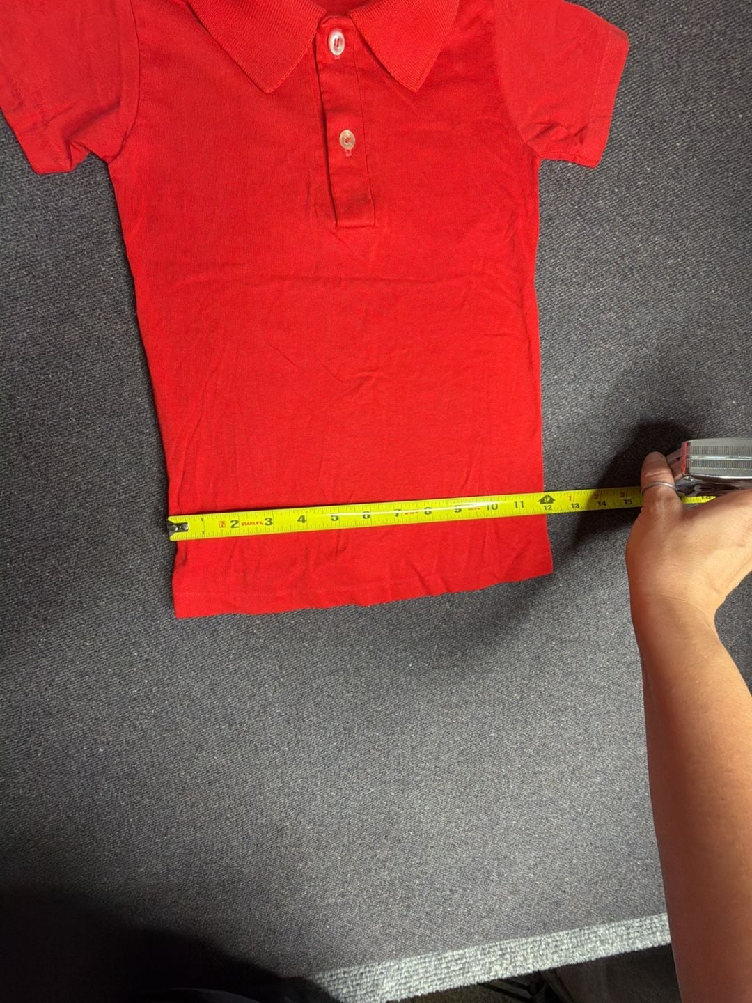 Casual Knits by Stedman Polo Shirt Size Small (6-8) Red 6