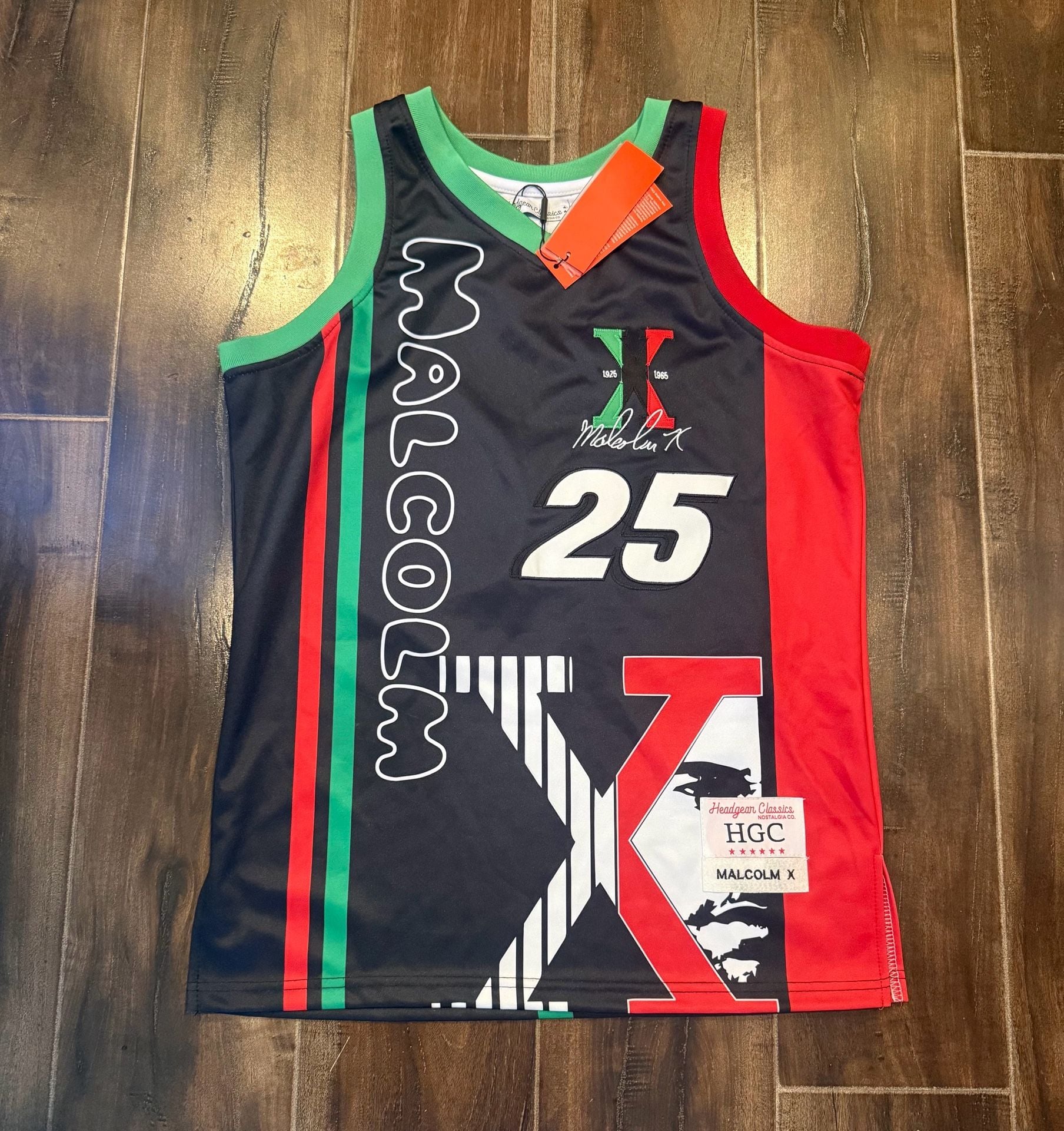 Headgear Classics Malcolm X Basketball Jersey 25 Black 2
