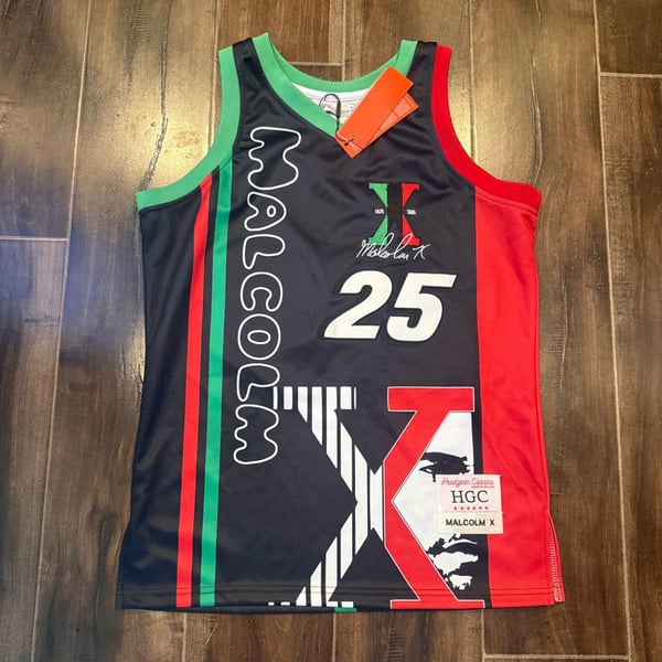 Headgear Classics Malcolm X Basketball Jersey 25 Black