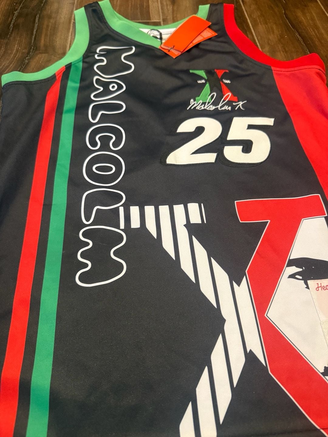 Headgear Classics Malcolm X Basketball Jersey 25 Black 3