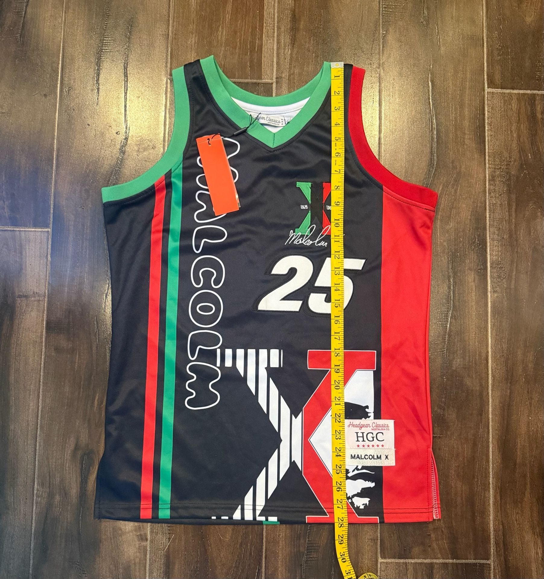 Headgear Classics Malcolm X Basketball Jersey 25 Black 6
