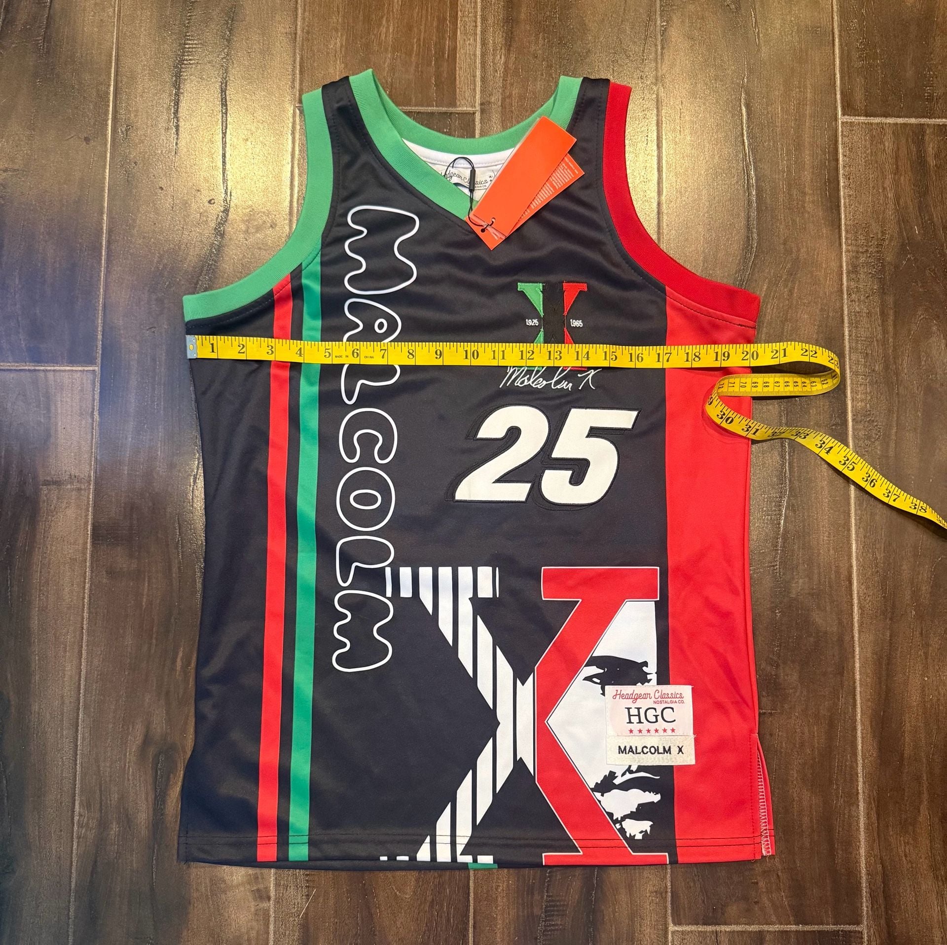 Headgear Classics Malcolm X Basketball Jersey 25 Black 7