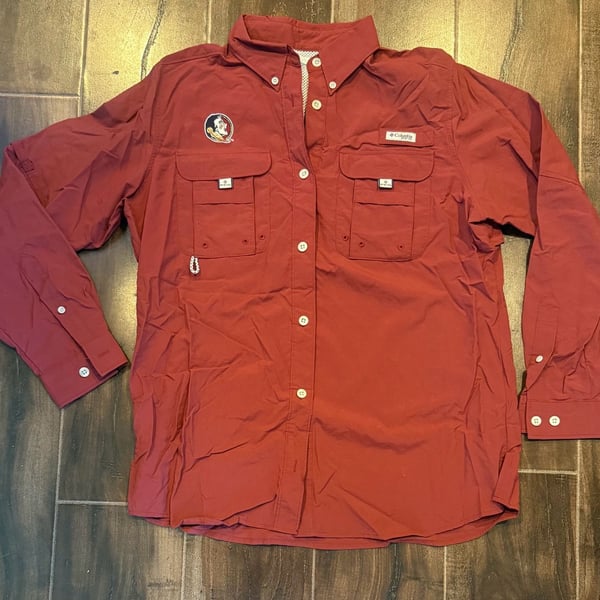 Columbia PFG Bahama Long-Sleeve Florida State Shirt Red