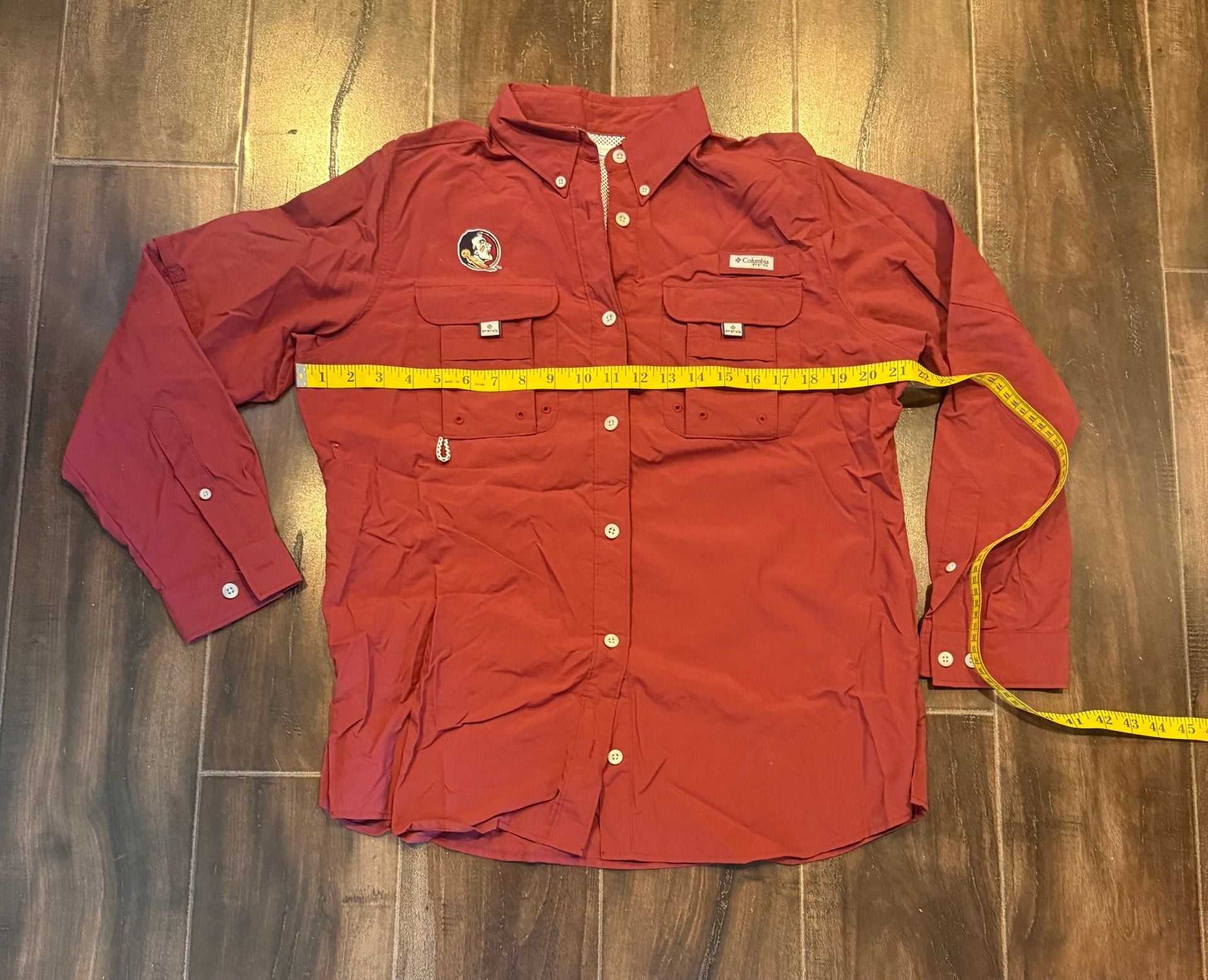 Columbia PFG Bahama Long-Sleeve Florida State Shirt Red 7
