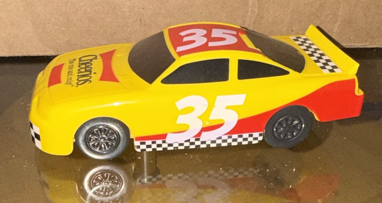 Cheerios NASCAR Race Car Snack Container Vintage 1