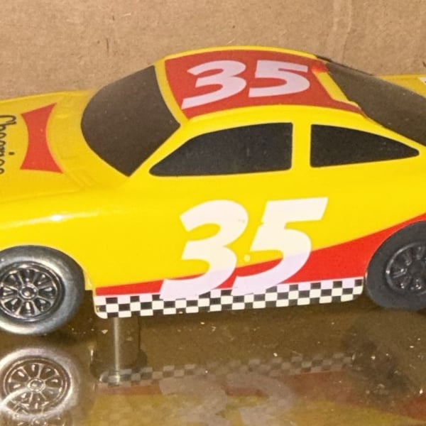 Cheerios NASCAR Race Car Snack Container Vintage