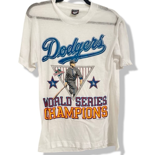 Screen Stars Los Angeles Dodgers T-Shirt Size M 1988 World Series Champs