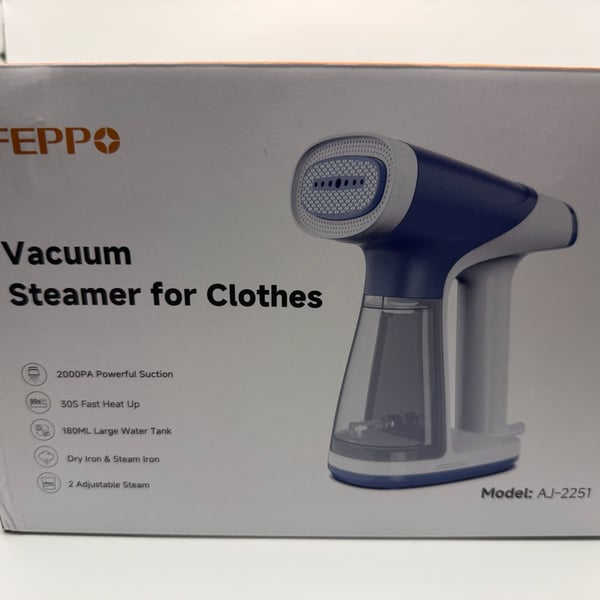 FEPPO Vacuum Steamer for Clothes Model AJ-2251 Blue