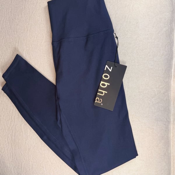NWT Zobha Charley Legging Size S Peacoat Blue High Rise Workout Pants