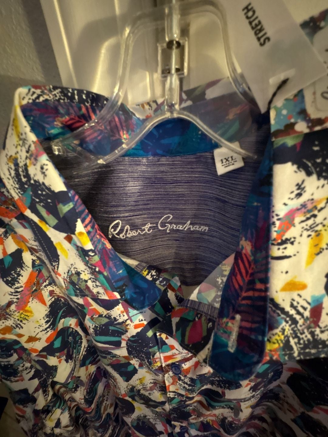 Robert Graham Walsh Shirt 1XL Multi Abstract Print NWT $200+ 5