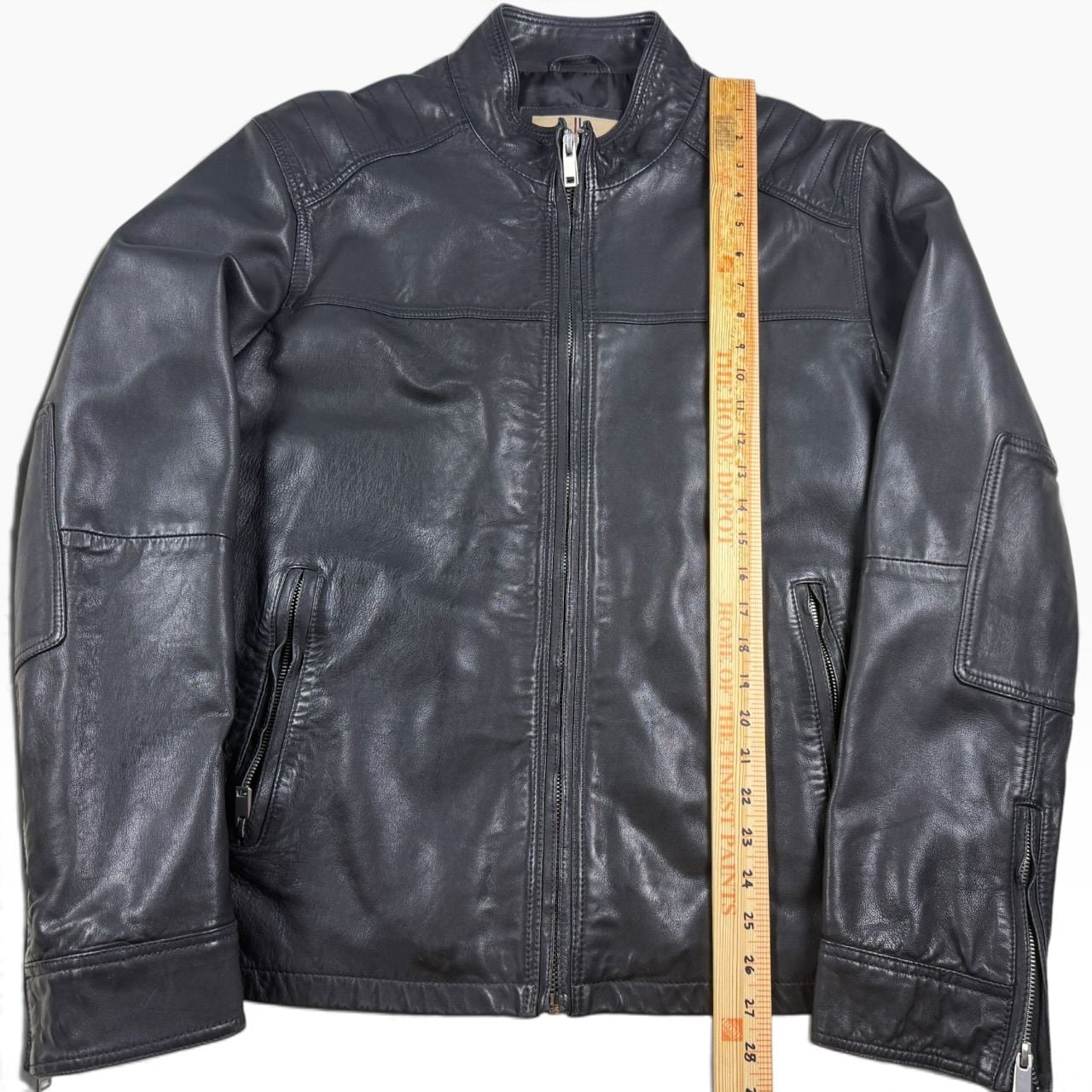Wilsons Vintage USA Genuine Leather Cafe Racer Jacket Men’s XL Black 6