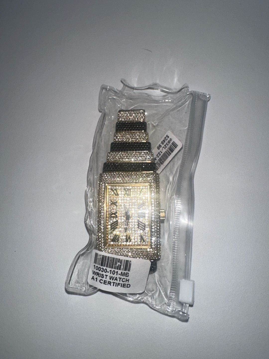 Ice Star Wrist Watch Gold Bling Iced 7