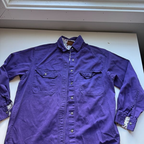 High Sierra Size S Purple Button-Down Shirt