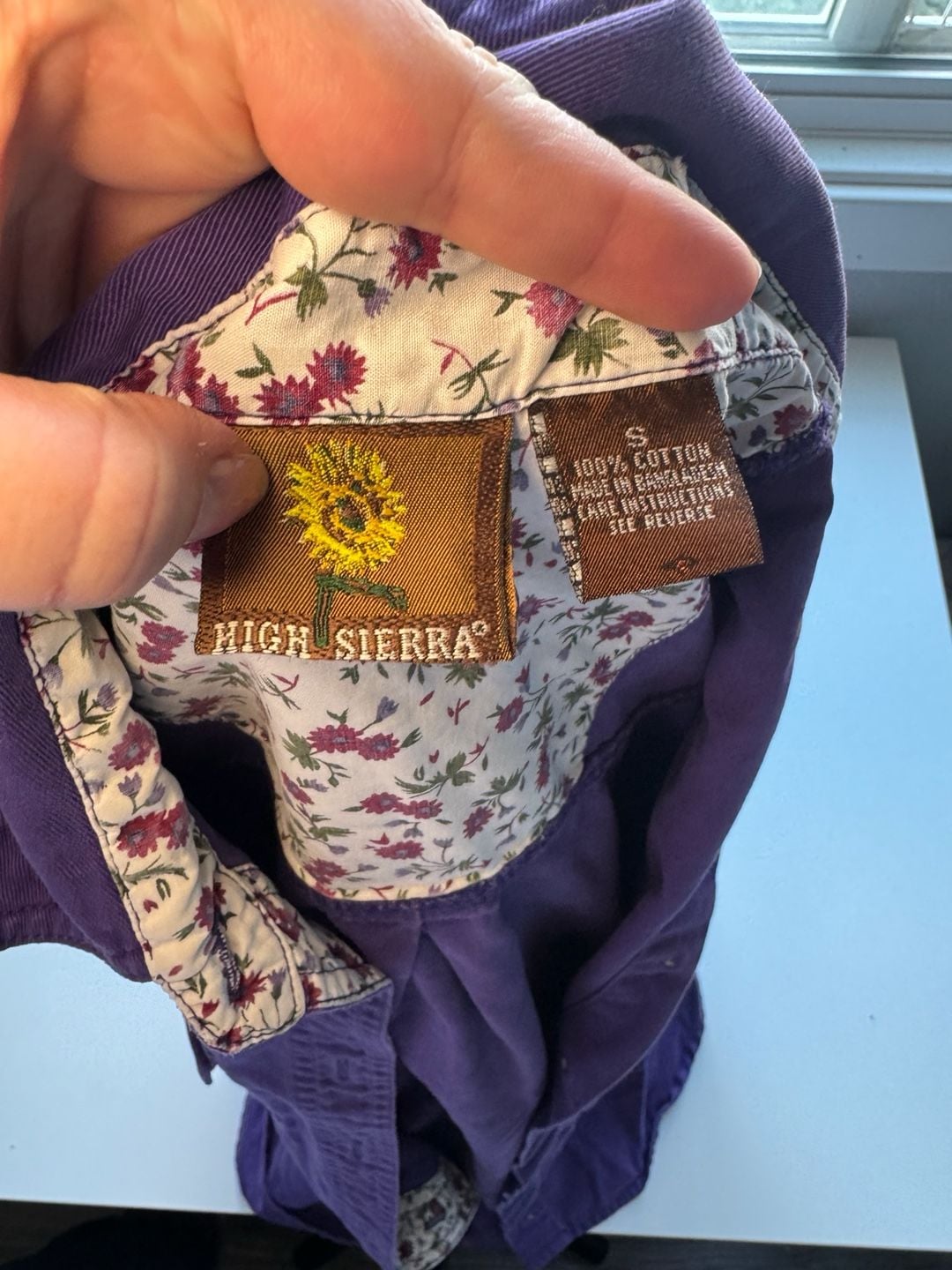 High Sierra Size S Purple Button-Down Shirt 3