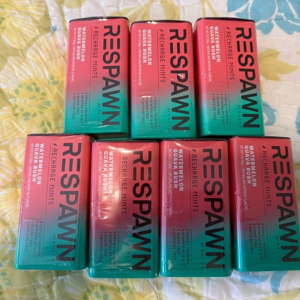 NIP Respawn by Razer Watermelon Guava Recharge Mints 1 Oz Pack of 7