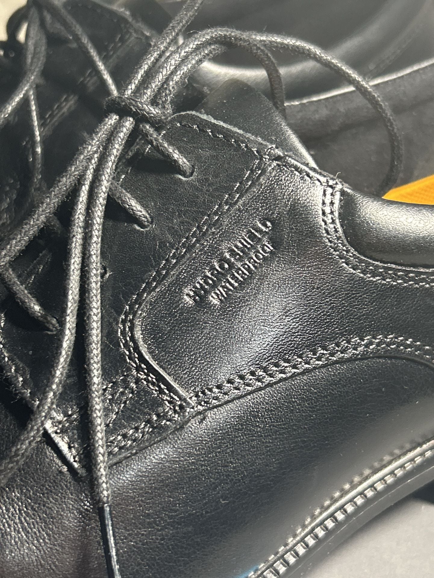 Rockport Hydro-Shield Waterproof Plain Toe Oxford Black Leather 4