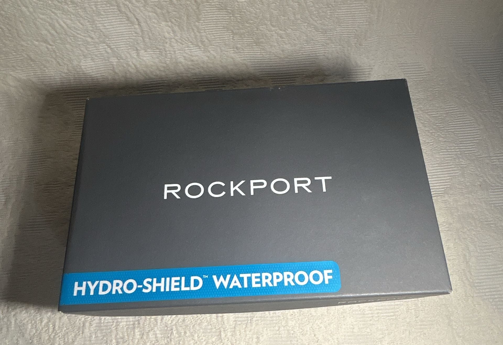Rockport Hydro-Shield Waterproof Plain Toe Oxford Black Leather 8
