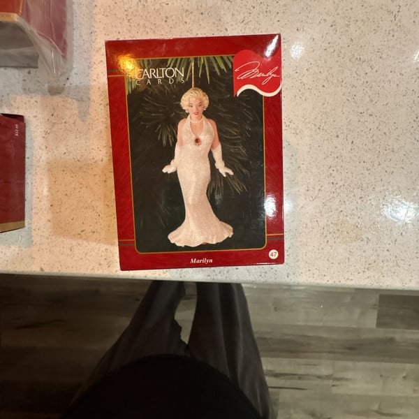 Carlton Cards Marilyn Monroe Heirloom Collection Christmas Ornament 1996 New Never been out of the box